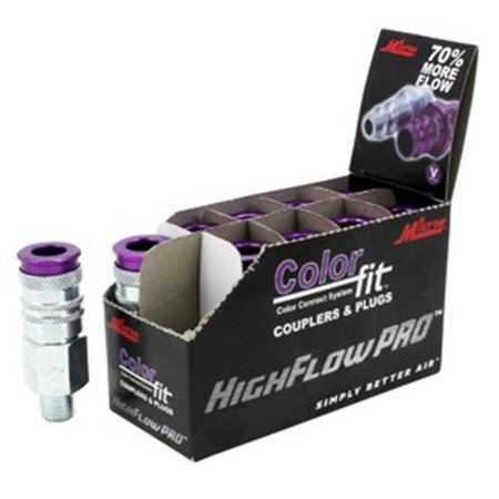 WILTON Milton MI765VC 0.25 in. NPTM Coupler ColorFit - Purple MI765VC